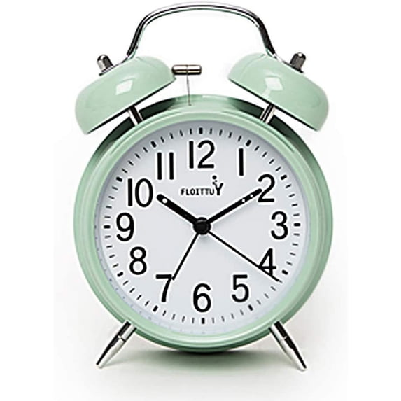 Loud Alarm for Deep Sleepers 4'' Twin Bell Alarm Clock with Backlight ...