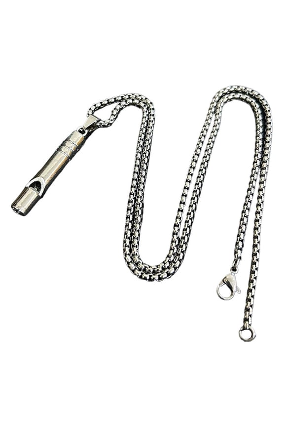 Loud Alloy Whistle for Referee, Sports, Emergency Survival, Pet Training - Compact Keychain Design