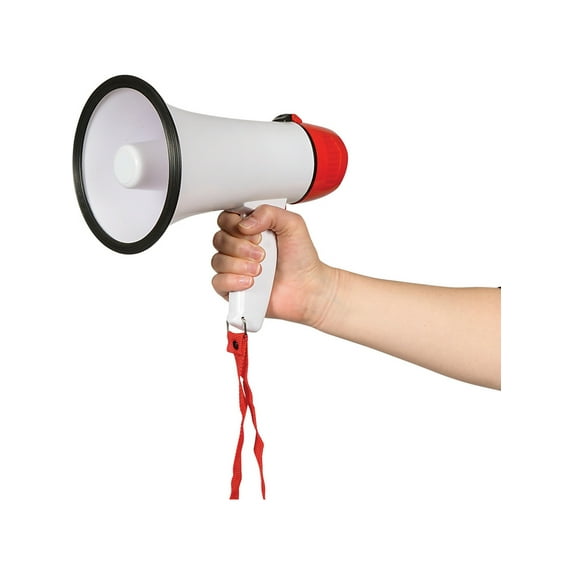 Loud Battery Operated Megaphone Horn Costume Accessory