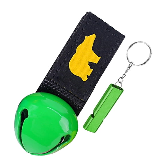 Loud Bear Bell Whistle Deterrent Device Iron Material Multipurpose for Outdoor Hiking Emergency Camping