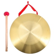 Loud Chinese Gong Instrument Portable Copper Gong Warning Percussion Instrument