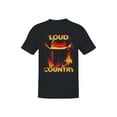 thumbnail image 1 of Loud Country Cowboy Glitch Art Men's T-shirt, 1 of 3