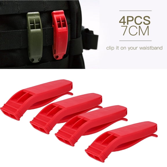 Loud Emergency Whistle, 80,100dB For <span Style="background:red"></span>, Rescue, Sports Marine Use, Durable Plastic