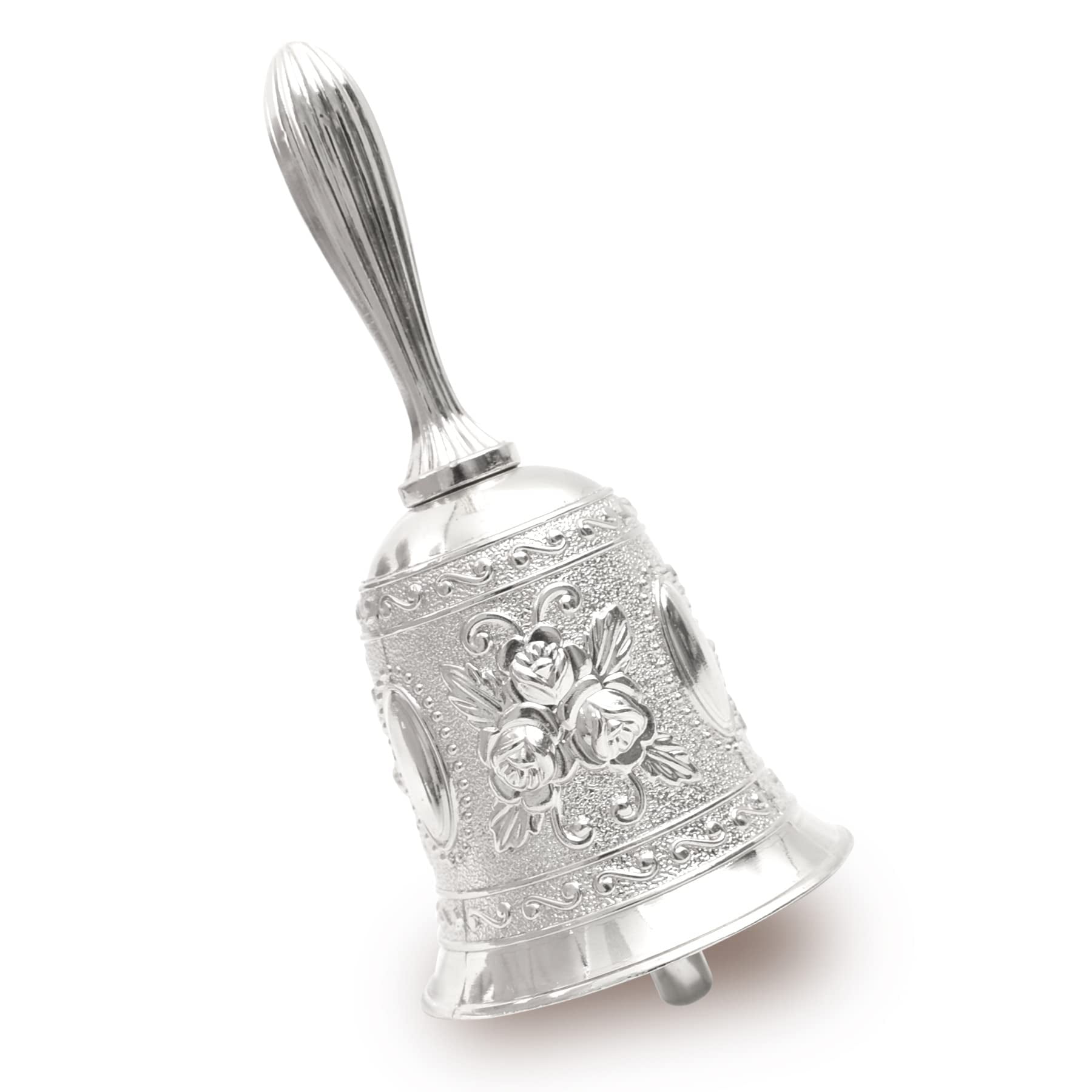Loud Hand Bells, Dinner Bell for Inside Classroom, Gold Retro Hand ...