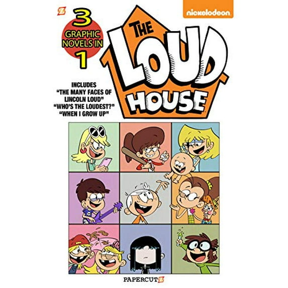 Pre-Owned The Loud House 3-In-1 #4: The Many Faces of Lincoln Loud, Who's the Loudest? and the Case of the Stolen Drawers (Paperback) 154580639X 9781545806395
