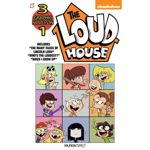 Pre-Owned The Loud House 3-In-1 #4: The Many Faces of Lincoln Loud, Who's the Loudest? and the Case of the Stolen Drawers (Paperback) 154580639X 9781545806395