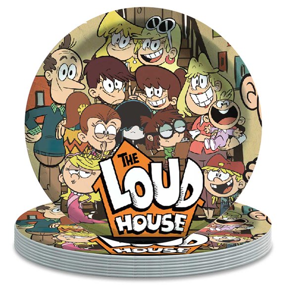 Loud House Themed Birthday Disposable Tableware - 7 Inch Paper Plates Party Supply Decorations