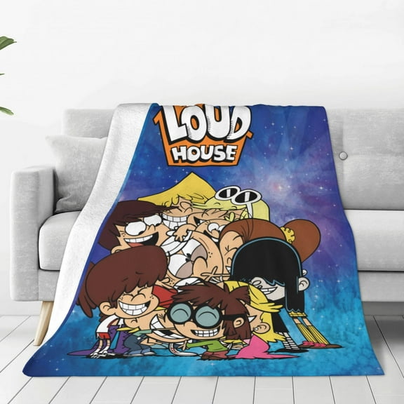 The Loud House Throw Blanket Couch Bed Sofa Soft Lightweight Warm Cozy Flannel Fleece Bed Blanket For Kids Adults Gift Multiple Sizes Available 40"X30"