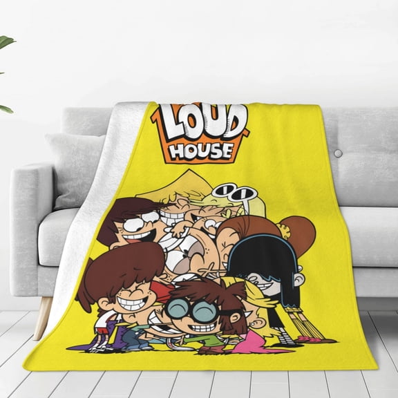 The Loud House Throw Blanket Couch Bed Sofa Soft Lightweight Warm Cozy Flannel Fleece Bed Blanket For Kids Adults Gift Multiple Sizes Available 40"X30"