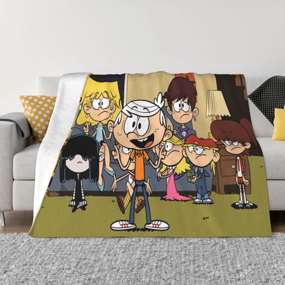 The Loud House Throw Blanket Couch Bed Sofa Soft Lightweight Warm Cozy Flannel Fleece Bed Blanket For Kids Adults Gift Multiple Sizes Available 40"X30"