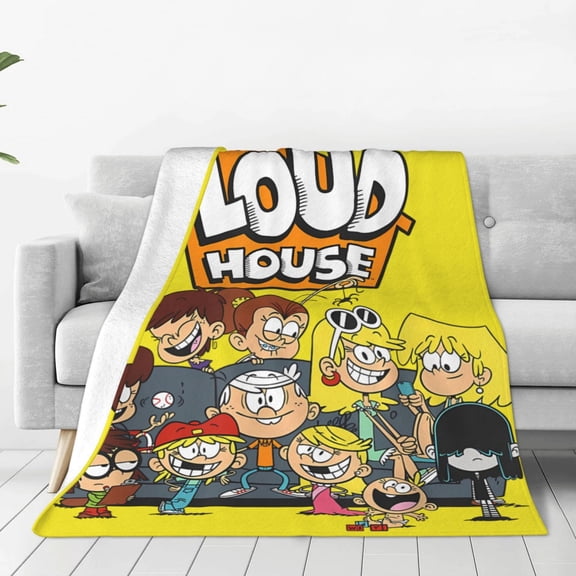 The Loud House Throw Blanket Couch Bed Sofa Soft Lightweight Warm Cozy Flannel Fleece Bed Blanket For Kids Adults Gift Multiple Sizes Available 40"X30"