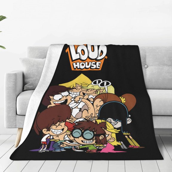 The Loud House Throw Blanket Couch Bed Sofa Soft Lightweight Warm Cozy Flannel Fleece Bed Blanket For Kids Adults Gift Multiple Sizes Available 80"X60"