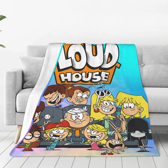 The Loud House Throw Blanket Couch Bed Sofa Soft Lightweight Warm Cozy Flannel Fleece Bed Blanket For Kids Adults Gift Multiple Sizes Available 80"X60"