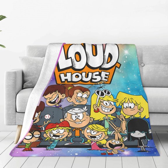 The Loud House Throw Blanket Couch Bed Sofa Soft Lightweight Warm Cozy Flannel Fleece Bed Blanket For Kids Adults Gift Multiple Sizes Available 80"X60"
