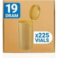 thumbnail image 1 of Loud Lock Pop Top Dram Bottles - Gold - 19 Dram - 225 Per Case - 2.75" Deep X 1.5" Wide - Packaging Supplies - Pill Vials - Rx Vial, 1 of 9