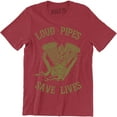 thumbnail image 1 of Loud Pipes Save Lives Mens biker rider motor engine Modifications Car T-Shirt, 1 of 4