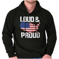 thumbnail image 1 of Loud Proud American State Flag Map Hoodie Sweatshirt Women Men Brisco Brands S, 1 of 6