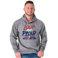 thumbnail image 1 of Loud Proud Dominican Heritage Pride Hoodie Sweatshirt Women Men Brisco Brands S, 1 of 5