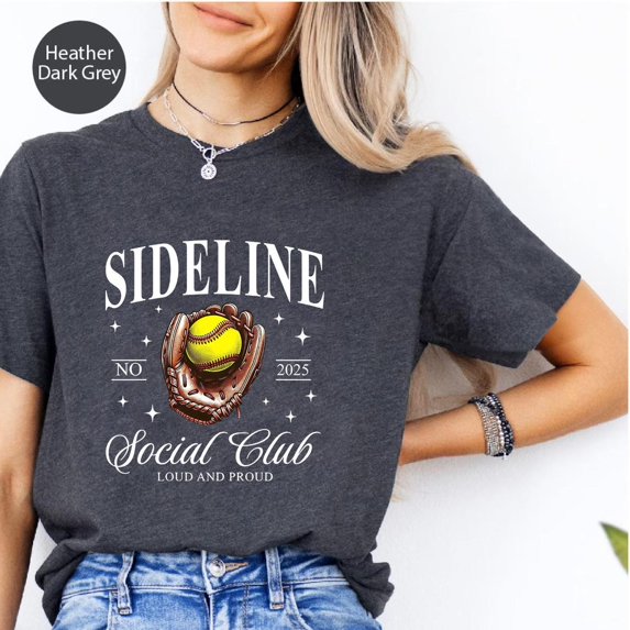 Loud & Proud Softball Mom Shirt: Game Day Team Spirit Tee TSHIRT All Size S-5XL