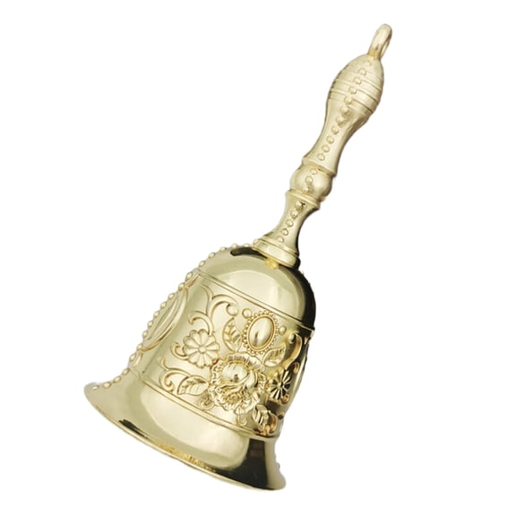 Loud Vintage Metal Call Hand Bells Delicate Designs Multipurpose Handbells for School Churchl Hotel Christmas Wedding