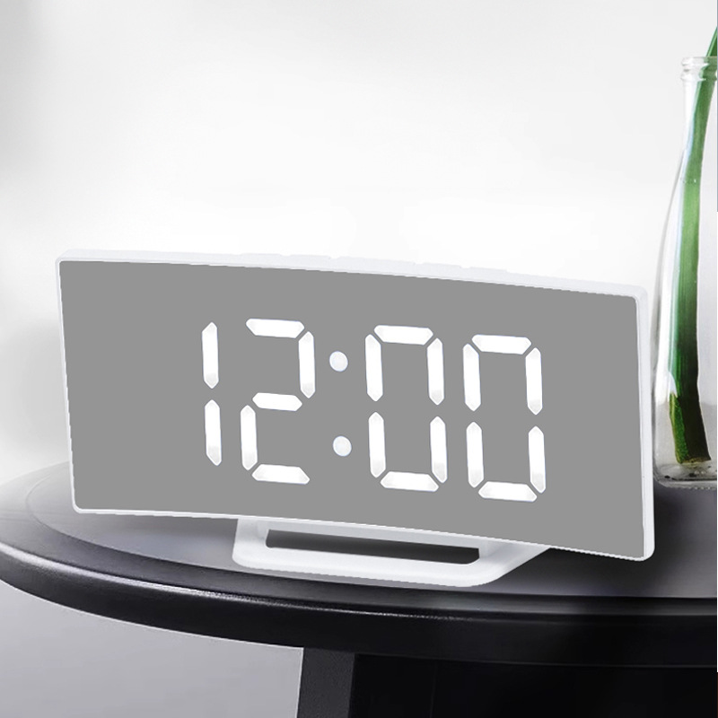 Loud alarm clock Large LED display Plugin simple basic digital clock