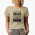 thumbnail image 1 of Loud and Proud Football Mom Merch Gift, Tan T-Shirt, Small, 1 of 5