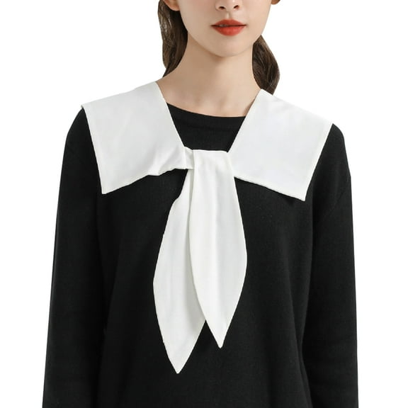 LoudSung Detachable Shawl Blouse Collar Wrap Top Elegant for Women & Girls