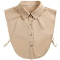 thumbnail image 1 of LoudSung Fake Collar Detachable Blouse False Collar Half Shirt Classic Pure Color Designed Top Elegant for Women Girls, 1 of 7