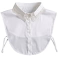 thumbnail image 1 of LoudSung Fake Collar Detachable Blouse Half Shirt Pearl Dickey False Collar Top Elegant for Women Girls, 1 of 7