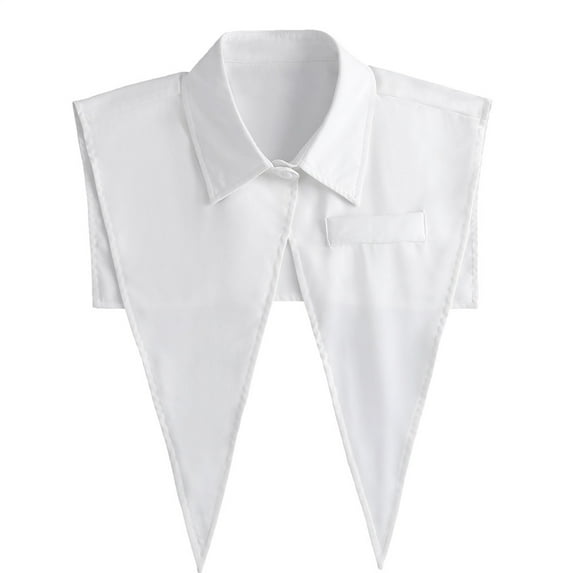 LoudSung Fake Collar Detachable Half Shirt Blouse False Collar Academic Style Suit Vest Design for Women Girls