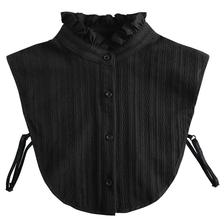 LoudSung Detachable False Collar - Foldable Half Shirt Blouse For Women's Fashion