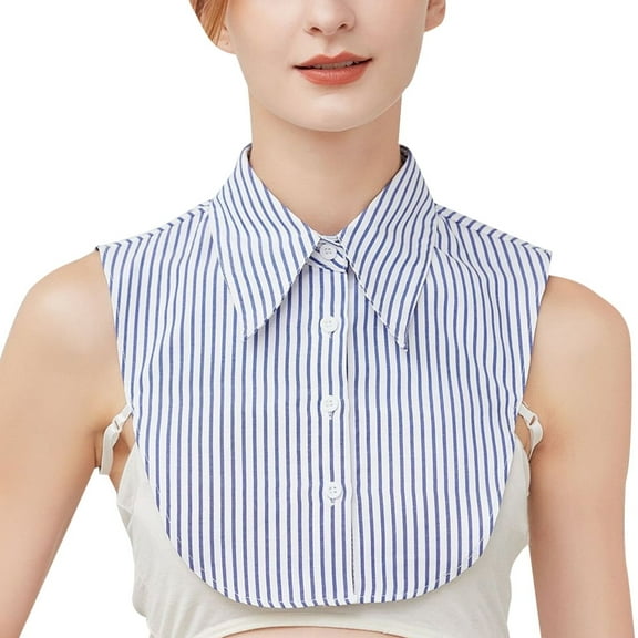 LoudSung Fake Collar Detachable Half Shirt Blouse False Collar Elegant Dickey Office Collar Design for Women Girls