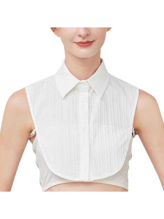 Fake Collar Detachable Half Shirt Blouse False Collar Elegant Dickey Office Collar Design for Women Girls