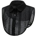 thumbnail image 1 of LoudSung Fake Collar Detachable Half Shirt Blouse False Collar Hollow Floral Lace Dickey Collar Elegant for Women Girls, 1 of 8