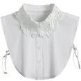 thumbnail image 1 of LoudSung Fake Collar Detachable Half Shirt Blouse False Collar Lace Hollow Out Elegant for Women Girls, 1 of 7