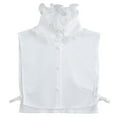 thumbnail image 1 of LoudSung Fake Collar Detachable Half Shirt Blouse False Dickey Collar Lace Ruffle Decorative Elegant for Women Girls, 1 of 7