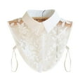 thumbnail image 1 of LoudSung Fake Collar Detachable Half Shirt Blouse False Doll Collar Hollow Out Lace Cool Flower Design for Women Girls, 1 of 7