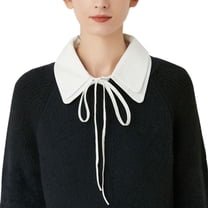 LoudSung Fake Collar Detachable Half Shirt Blouse Lacing False Collar for Women Girls
