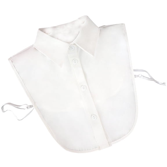 LoudSung False Collar Detachable Half Shirt Blouse Fake Collar Elegant Pure Color Dickey Simple Designs for Women Girls