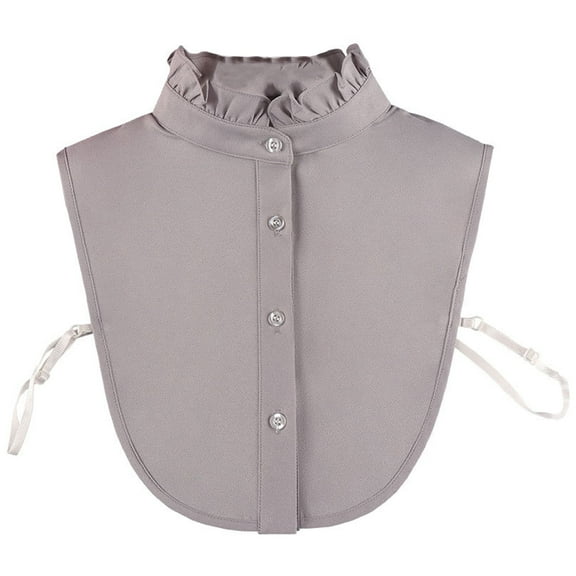 LoudSung False Collar Detachable Half Shirt Blouse Fake Collar Elegant Pure Color Dickey Simple Designs for Women Girls