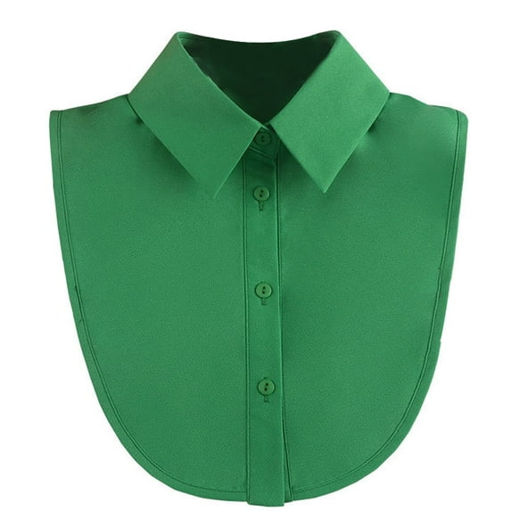 LoudSung False Collar Detachable Half Shirt Blouse Fake Collar Elegant Pure Color Dickey Simple Designs for Women Girls