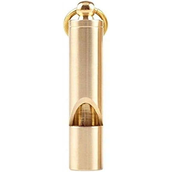 Loudest Brass Whistle | Best Premium Emergency Whistle | One Piece | Outdoor Survival Whistle | On Key-Chain or Hang Around Your Neck and Carry it Anywhere!