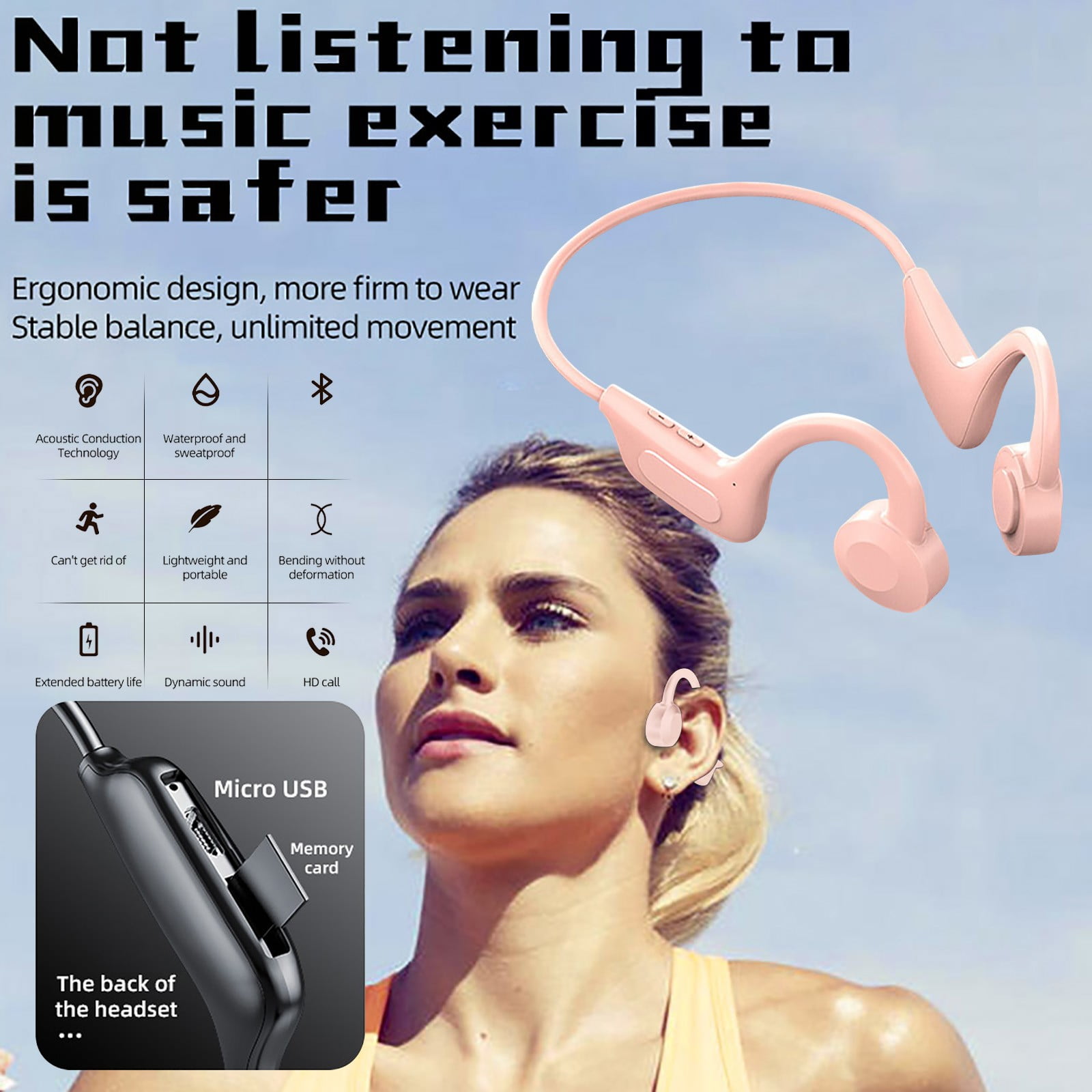 Loudest Earbuds Air Earbuds Runners Headphones Earbuds Pro 2 560s BL13