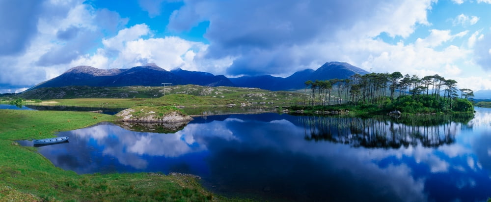 Lough Derryclare Connemara Co Galway Ireland Canvas Art - The Irish Image Collection Design Pics (30 x 12)