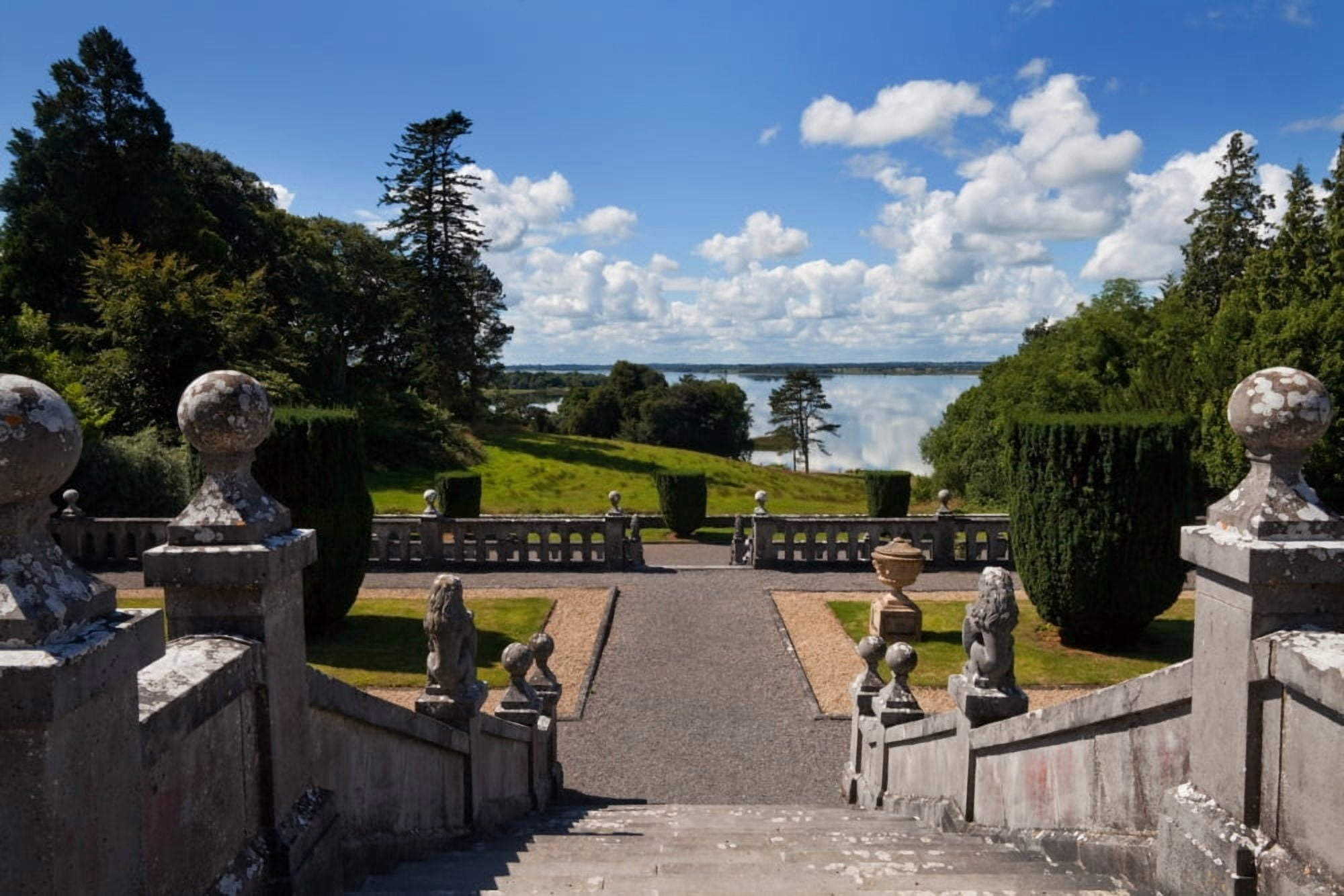 Lough Ennel seen from the terraces Belvedere HouseMullingar County Westmeath Ireland Canvas Art - Panoramic Images (27 x 9)