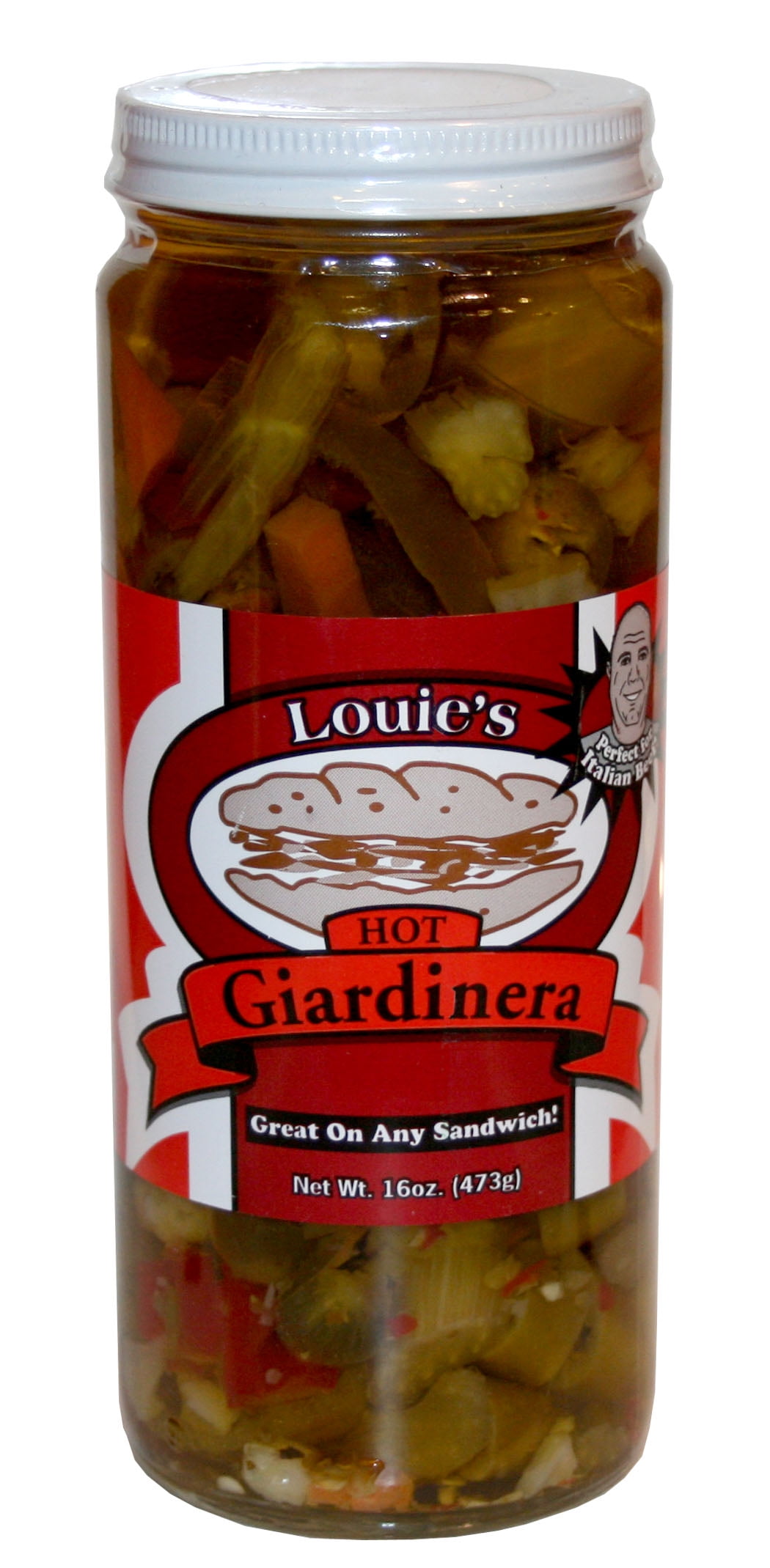 Louie's Hot Giardiniera 16oz