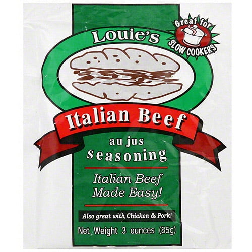 Louie's Italian Beef Au Jus Seasoning, 3 oz (Pack of 24)