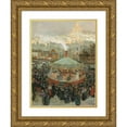 thumbnail image 1 of Louis Abel-Truchet 15x18 Gold Ornate Wood Frame and Double Matted Museum Art Print Titled - Fairground with the Sacre-Coeur in the Background (1904), 1 of 4