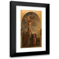 thumbnail image 1 of Louis-Antoine-Léon Riesener 11x18 Black Modern Framed Museum Art Print Titled - Christ Carrying His Cross (1854), 1 of 5