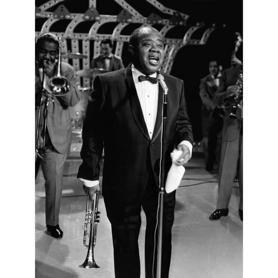 Louis Armstrong Performing History (18 x 24)